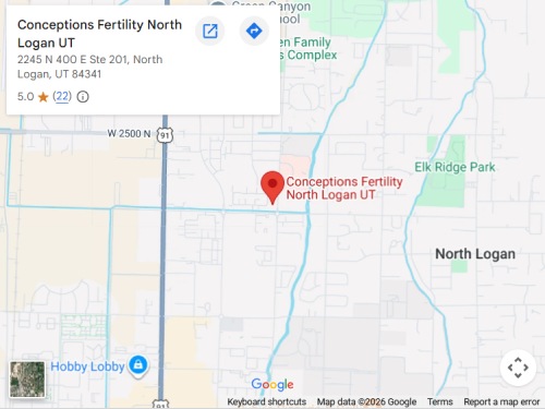 Get Directions to Conceptions Fertility Center Located in North Logan, UT